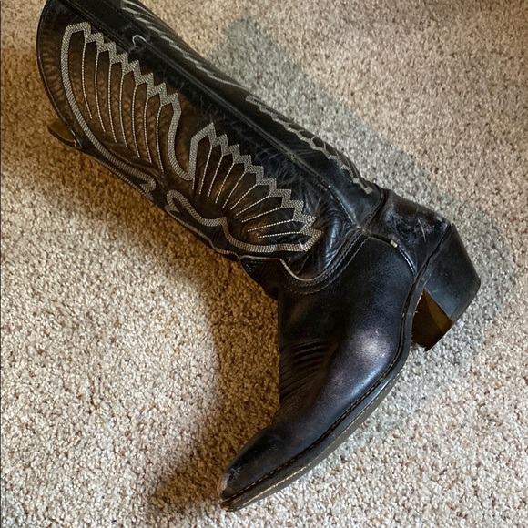 Black Western Cowboy Boots - Picture 6 of 10